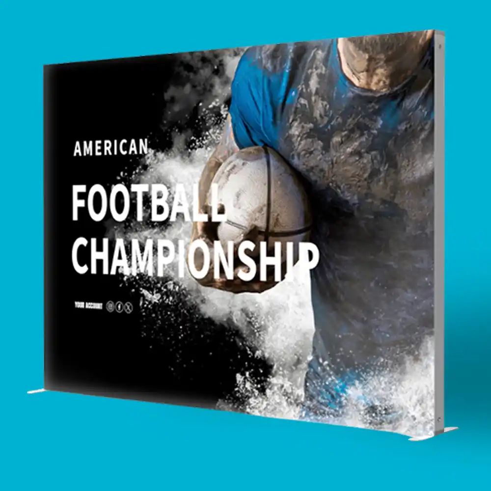 Custom Printed 10 ft Backlit Fabric Backdrop on High Quality Materials 1 Custom Printed 10 ft Backlit Fabric Backdrop on High Quality Materials 1