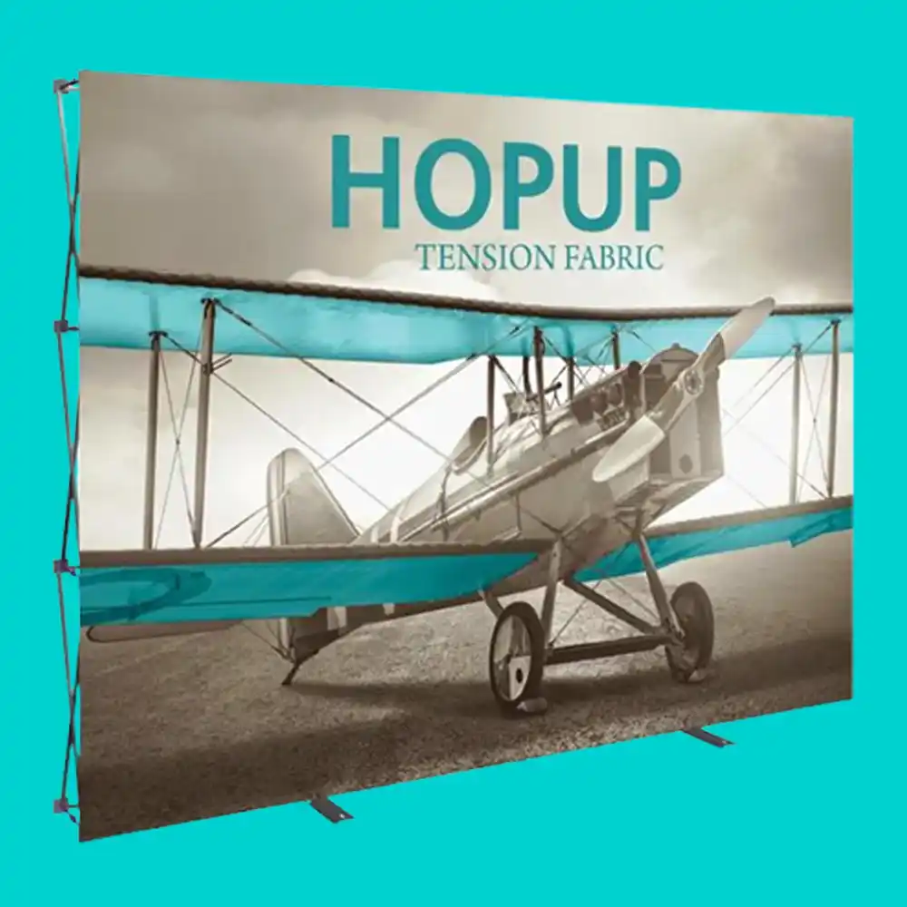 Custom Printed 10 ft Hopup Display on High Quality Materials 1 Custom Printed 10 ft Hopup Display on High Quality Materials 1
