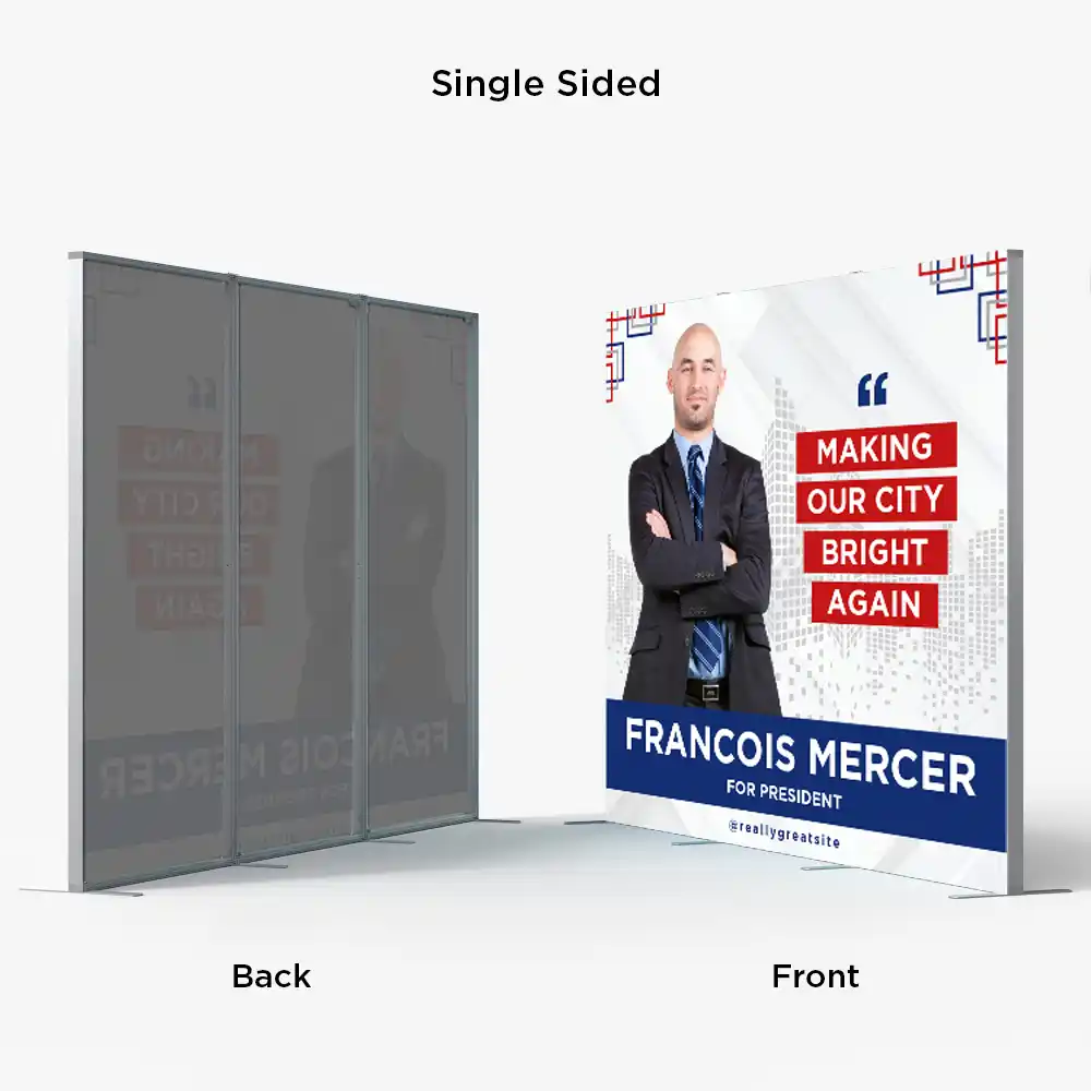 Custom Printed 10 ft Political Fabric Backdrop on High Quality Materials 4 Custom Printed 10 ft Political Fabric Backdrop on High Quality Materials 4