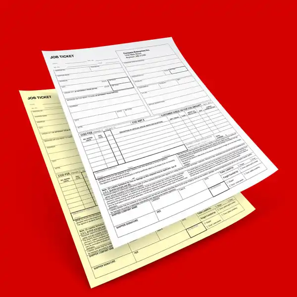 Custom Printed 2-part NCR Forms with Variable Numbering on High Quality Materials 2 Custom Printed 2-part NCR Forms with Variable Numbering on High Quality Materials 2