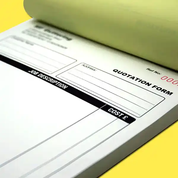 Custom Printed 2-part NCR Forms with Variable Numbering on High Quality Materials 3 Custom Printed 2-part NCR Forms with Variable Numbering on High Quality Materials 3