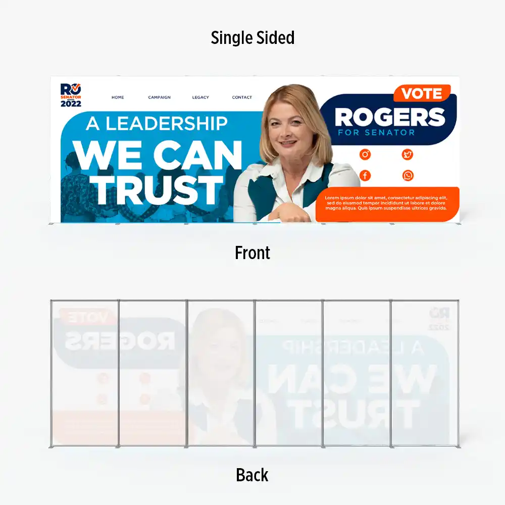 Custom Printed 20 ft Political Fabric Backdrop on High Quality Materials 3 Custom Printed 20 ft Political Fabric Backdrop on High Quality Materials 3