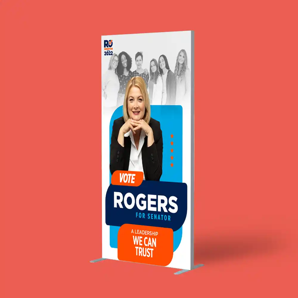 Custom Printed 3 ft Political Fabric Backdrop on High Quality Materials 1 Custom Printed 3 ft Political Fabric Backdrop on High Quality Materials 1