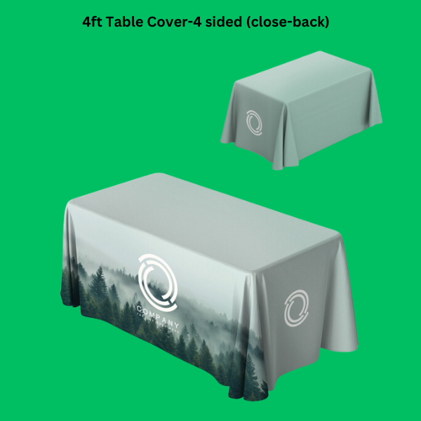 Custom Printed 4 ft Table Cover on High Quality Materials 3 Custom Printed 4 ft Table Cover on High Quality Materials 3