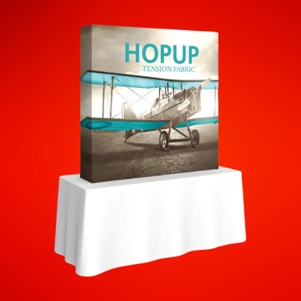 Custom Printed 5 ft Tabletop Hopup Display on High Quality Materials 1 Custom Printed 5 ft Tabletop Hopup Display on High Quality Materials 1