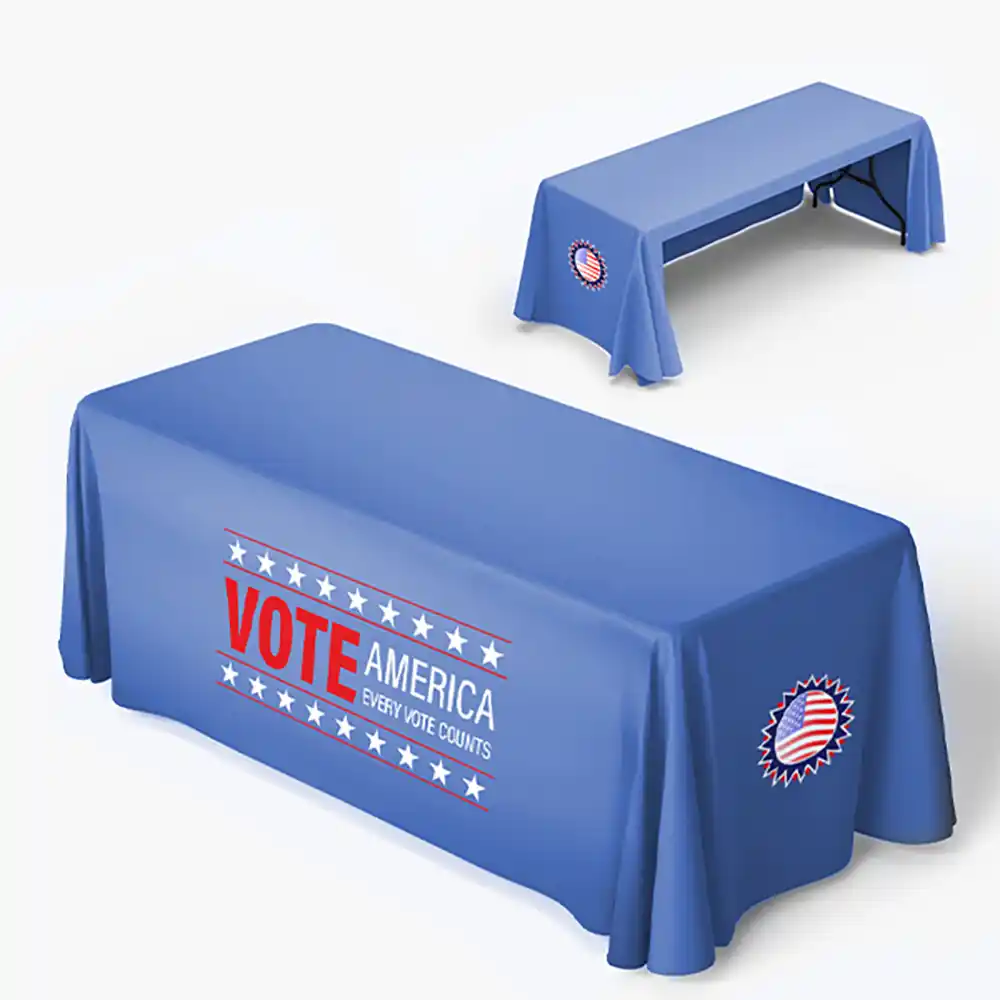 Custom Printed 6 ft Political Table Cover on High Quality Materials 2 Custom Printed 6 ft Political Table Cover on High Quality Materials 2