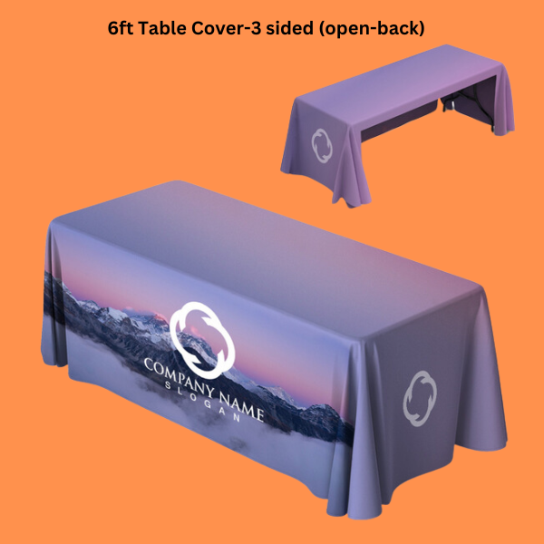 Custom Printed 6 ft Table Cover on High Quality Materials 2 Custom Printed 6 ft Table Cover on High Quality Materials 2