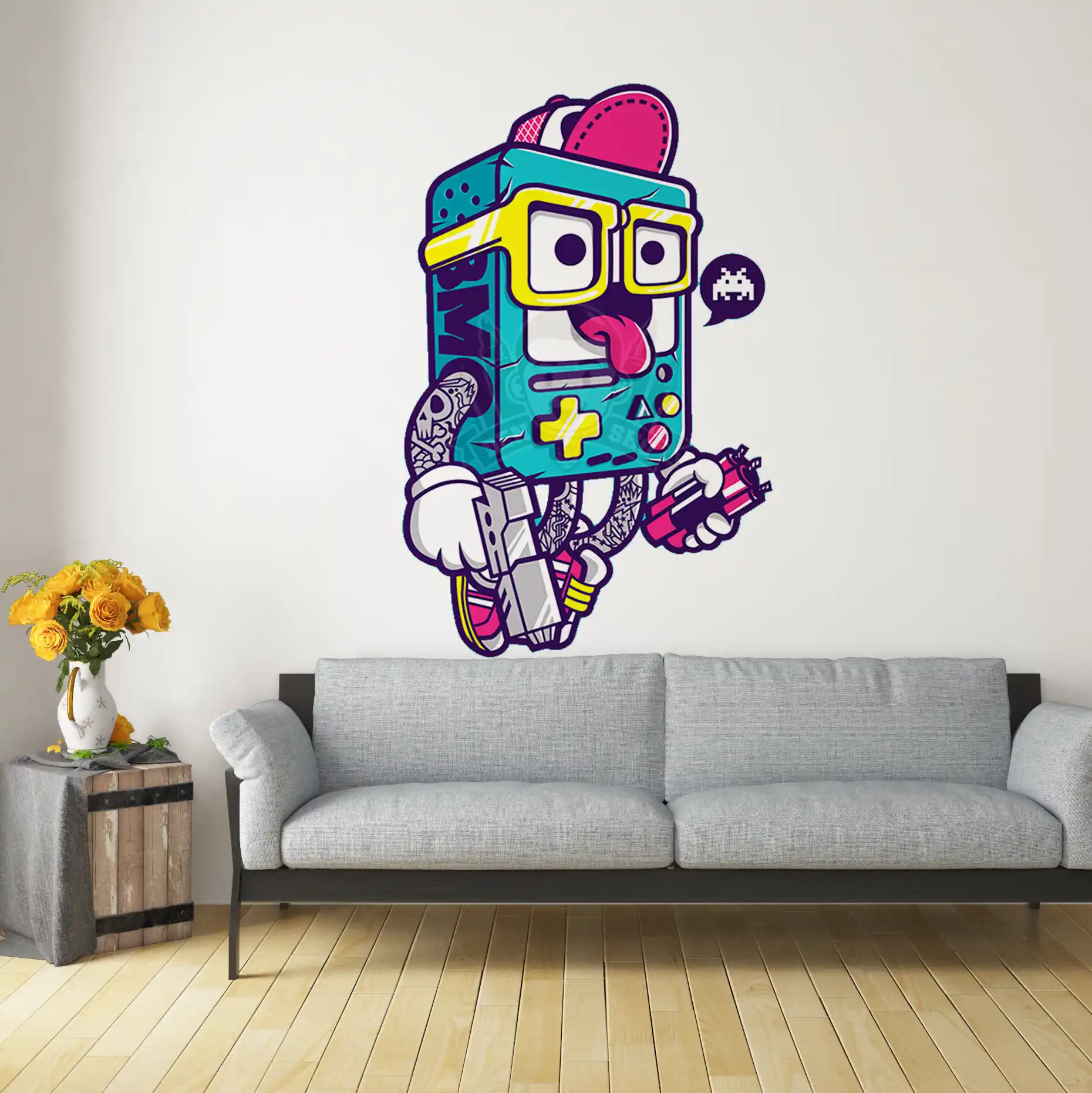 Custom Printed 7 mil Removable Wall Decal on High Quality Materials 2 Custom Printed 7 mil Removable Wall Decal on High Quality Materials 2