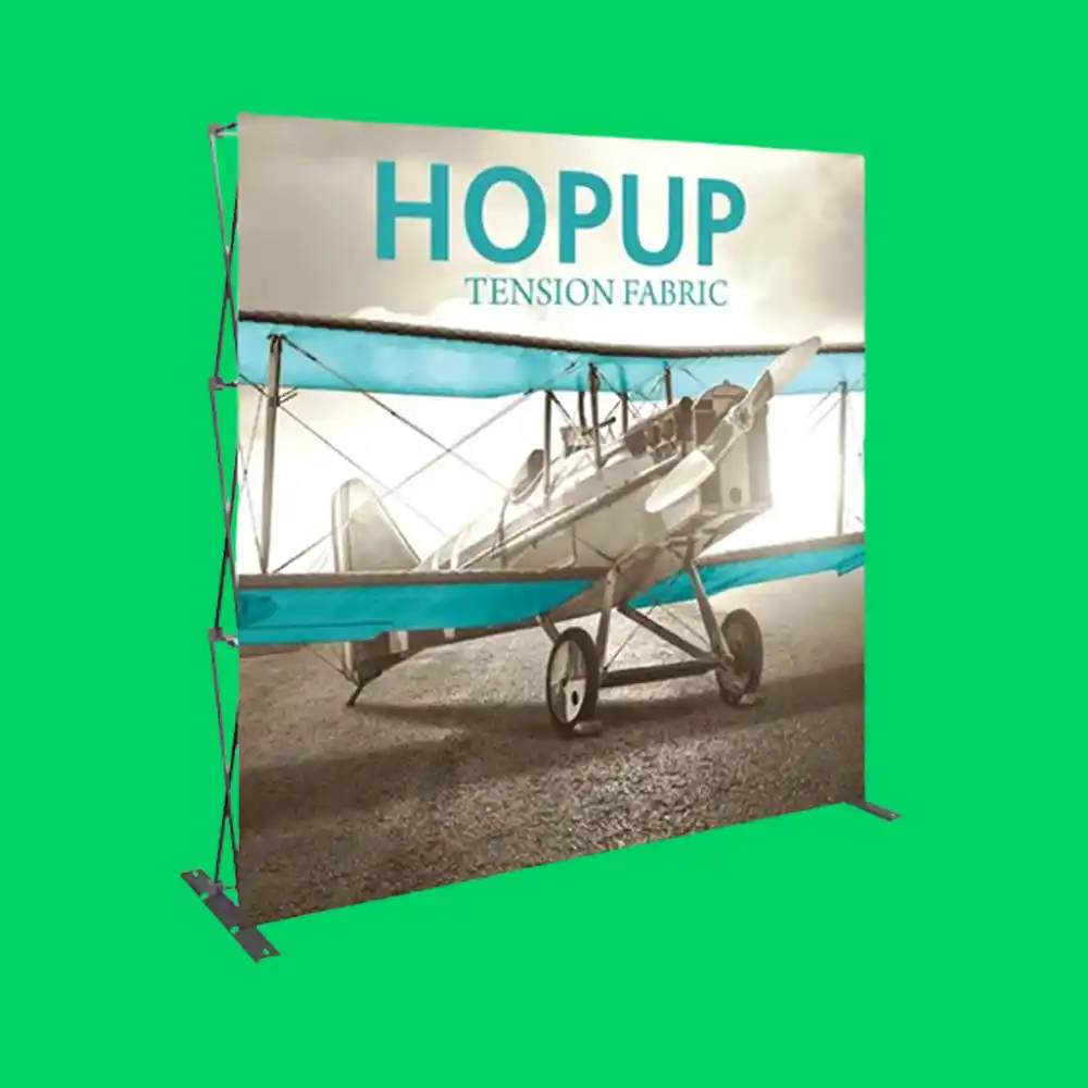 Custom Printed 75 ft Hopup Display on High Quality Materials 1 Custom Printed 75 ft Hopup Display on High Quality Materials 1