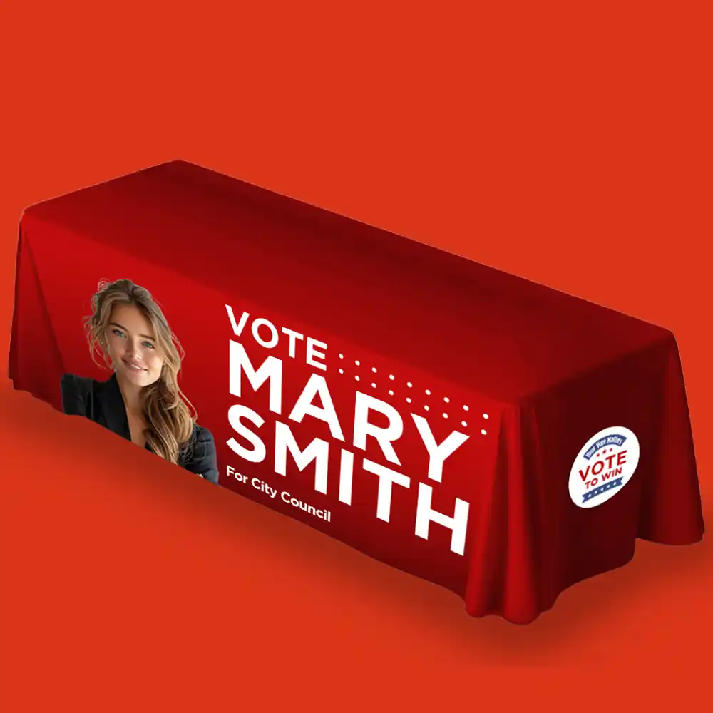 Custom Printed 8 ft Political Table Cover on High Quality Materials 1 Custom Printed 8 ft Political Table Cover on High Quality Materials 1