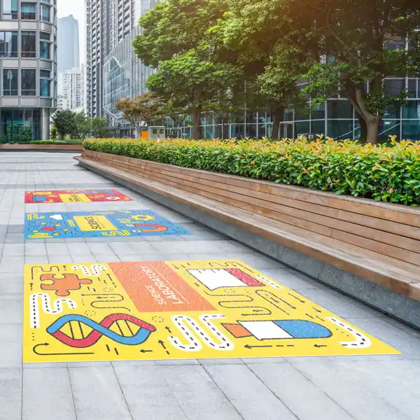 Custom Printed Aluminum Floor Graphics on High Quality Materials 3 Custom Printed Aluminum Floor Graphics on High Quality Materials 3