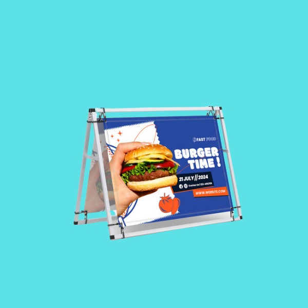 Custom Printed Banner A-Frame on High Quality Materials 2 Custom Printed Banner A-Frame on High Quality Materials 2
