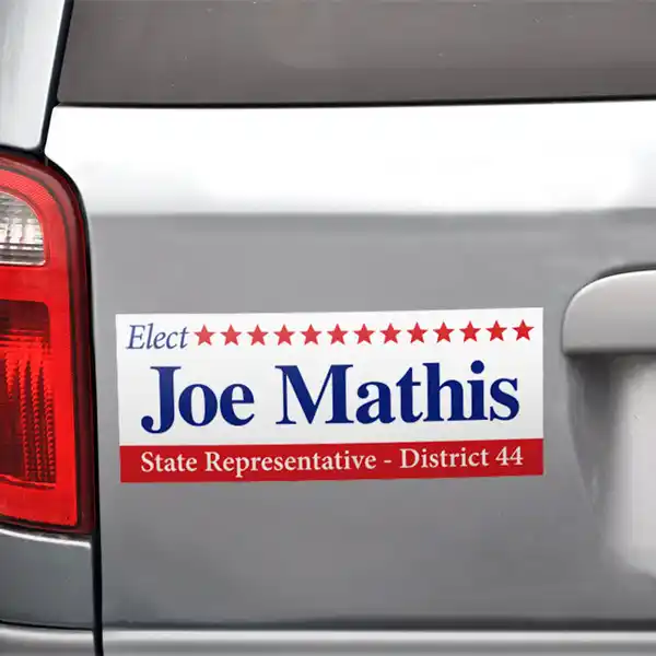 Custom Printed Campaign Bumper Stickers on High Quality Materials 3 Custom Printed Campaign Bumper Stickers on High Quality Materials 3