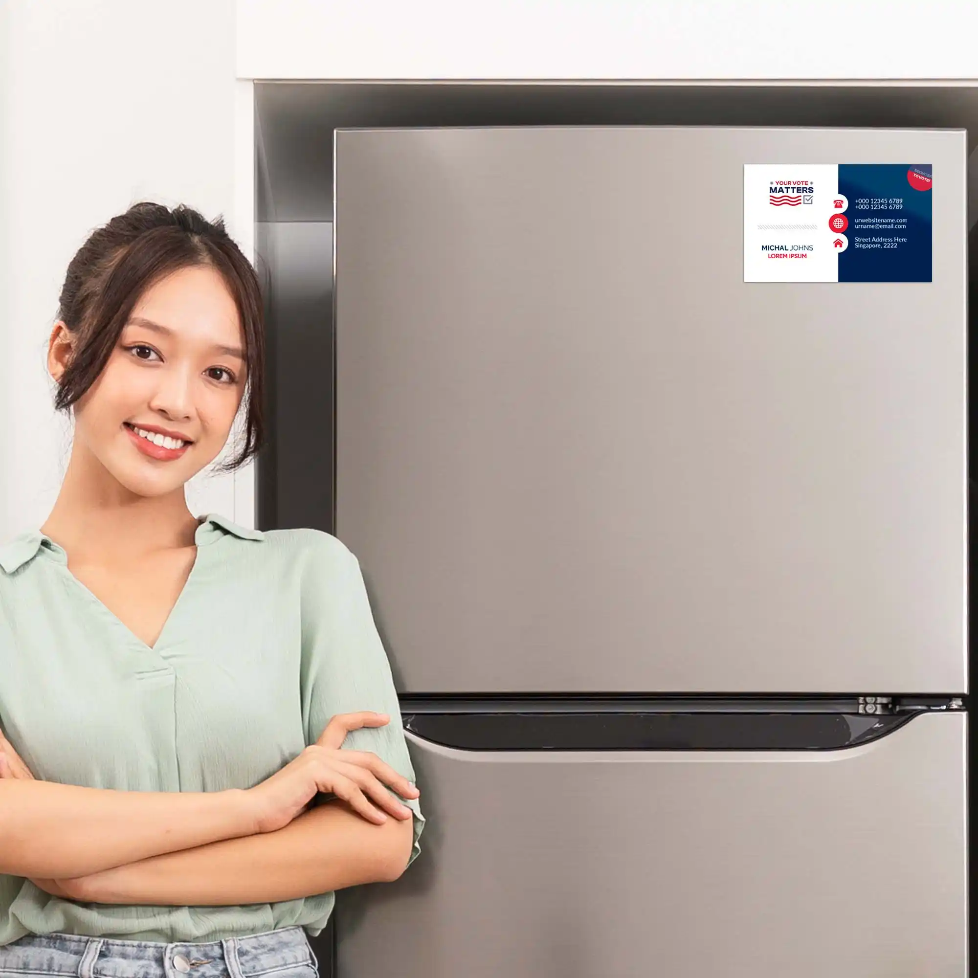 Custom Printed Campaign Business Card Magnets on High Quality Materials 3 Custom Printed Campaign Business Card Magnets on High Quality Materials 3