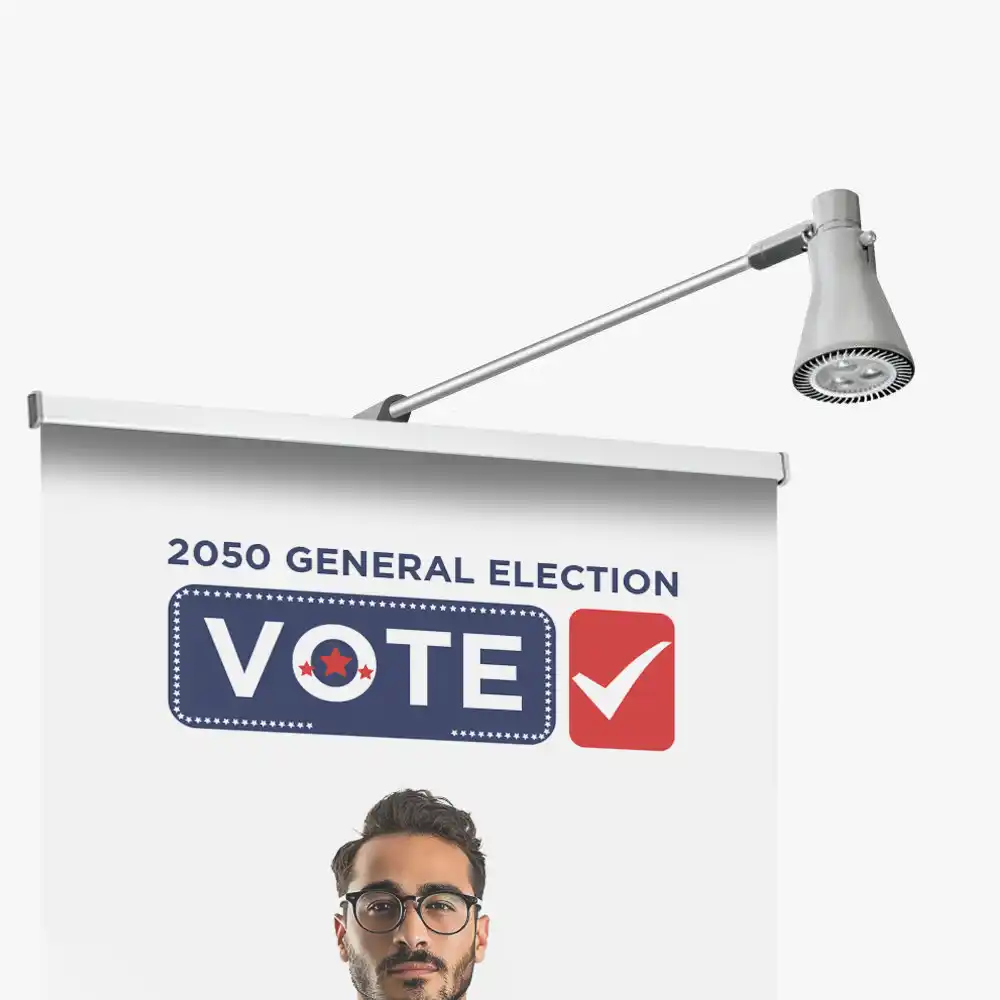 Custom Printed Campaign Double Sided Banner Stand on High Quality Materials 4 Custom Printed Campaign Double Sided Banner Stand on High Quality Materials 4