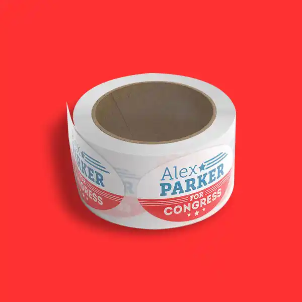 Custom Printed Campaign Paper Roll Stickers on High Quality Materials 2 Custom Printed Campaign Paper Roll Stickers on High Quality Materials 2