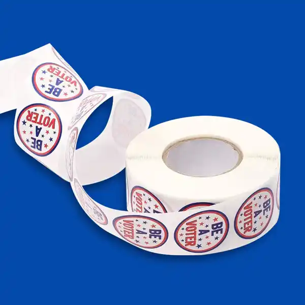 Custom Printed Campaign Paper Roll Stickers on High Quality Materials 3 Custom Printed Campaign Paper Roll Stickers on High Quality Materials 3