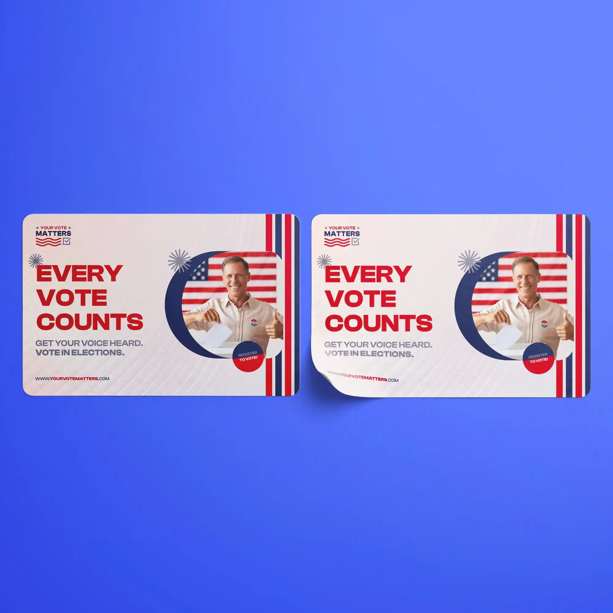 Custom Printed Campaign Rectangle Stickers on High Quality Materials 1 Custom Printed Campaign Rectangle Stickers on High Quality Materials 1