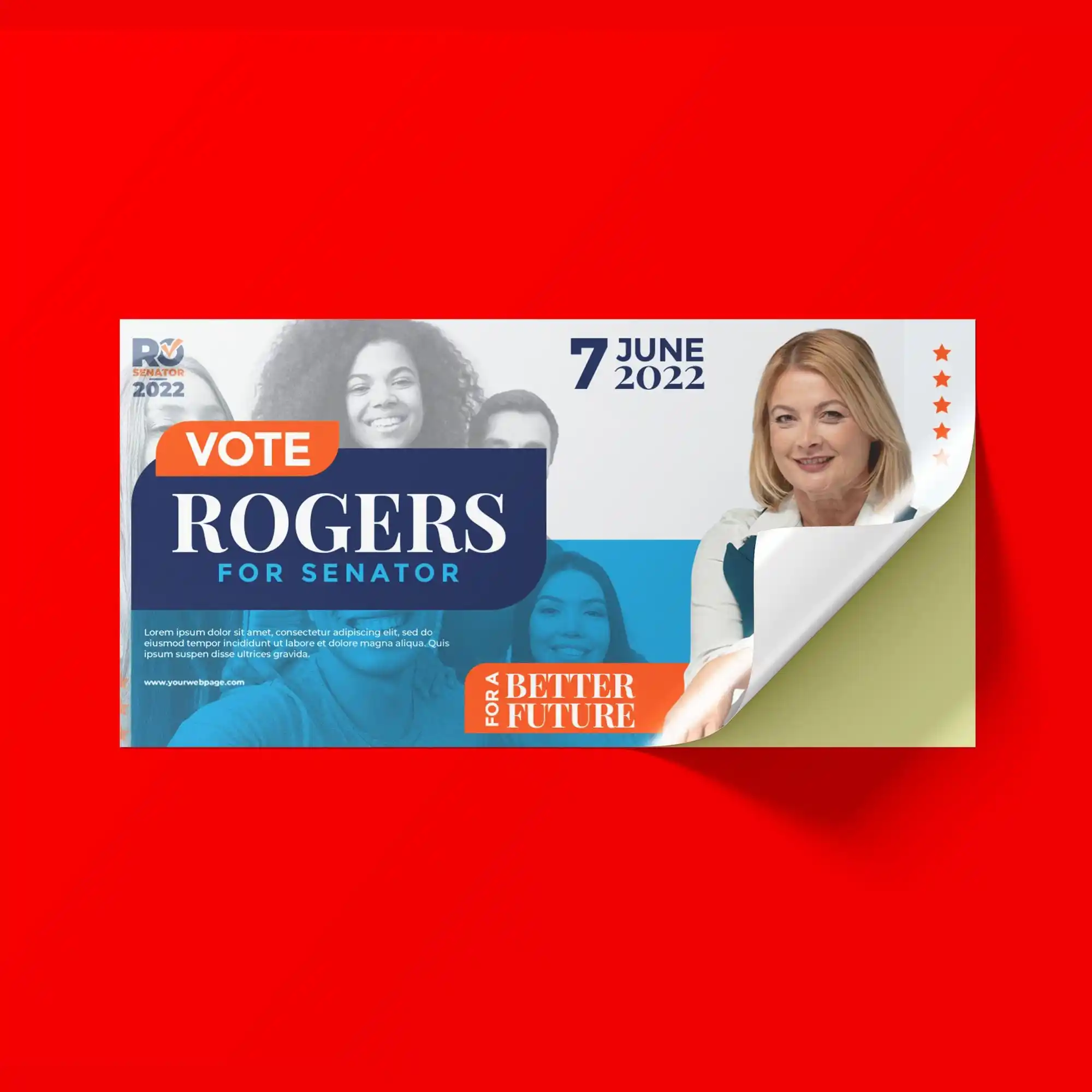 Custom Printed Campaign Rectangle Stickers on High Quality Materials 2 Custom Printed Campaign Rectangle Stickers on High Quality Materials 2