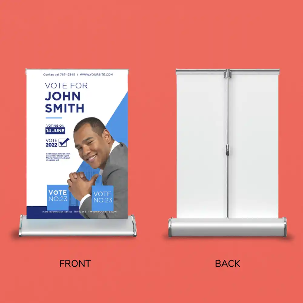 Custom Printed Campaign Table Top Banner Stand on High Quality Materials 3 Custom Printed Campaign Table Top Banner Stand on High Quality Materials 3