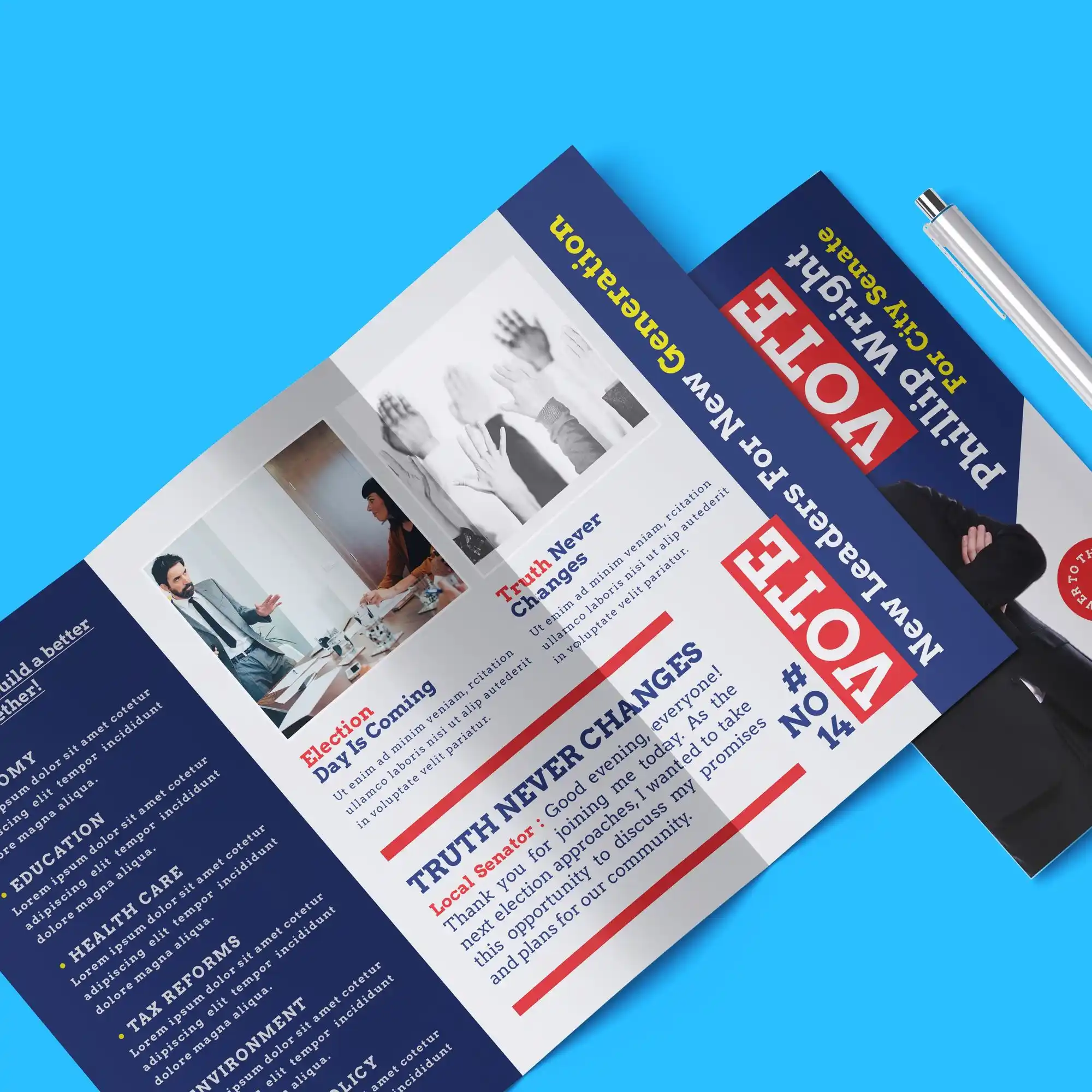 Custom Printed Campaign Z-Fold Brochures on High Quality Materials 2 Custom Printed Campaign Z-Fold Brochures on High Quality Materials 2