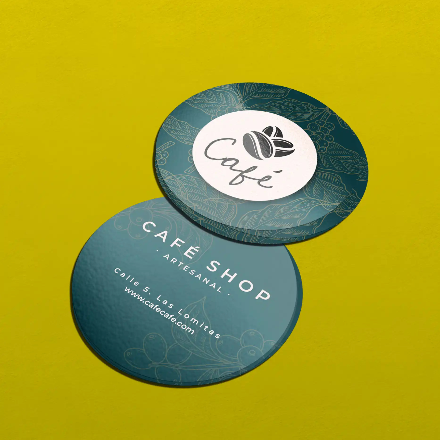 Custom Printed Circle Business Cards on High Quality Materials 2 Custom Printed Circle Business Cards on High Quality Materials 2