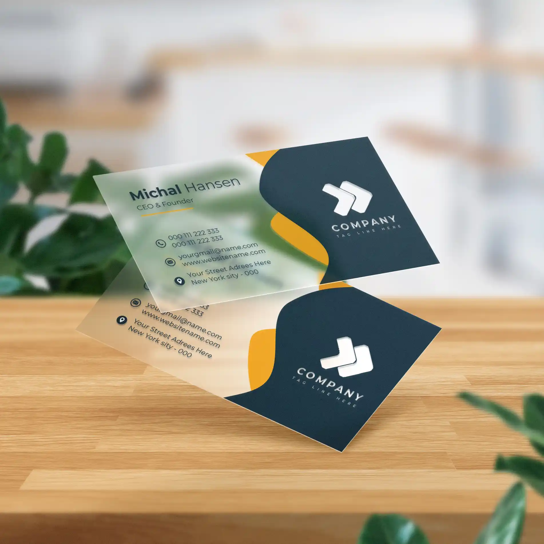 Custom Printed Clear Business Cards on High Quality Materials 3 Custom Printed Clear Business Cards on High Quality Materials 3