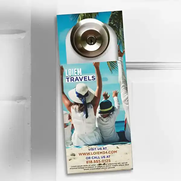 Custom Printed Durable Door Hangers on High Quality Materials 2 Custom Printed Durable Door Hangers on High Quality Materials 2