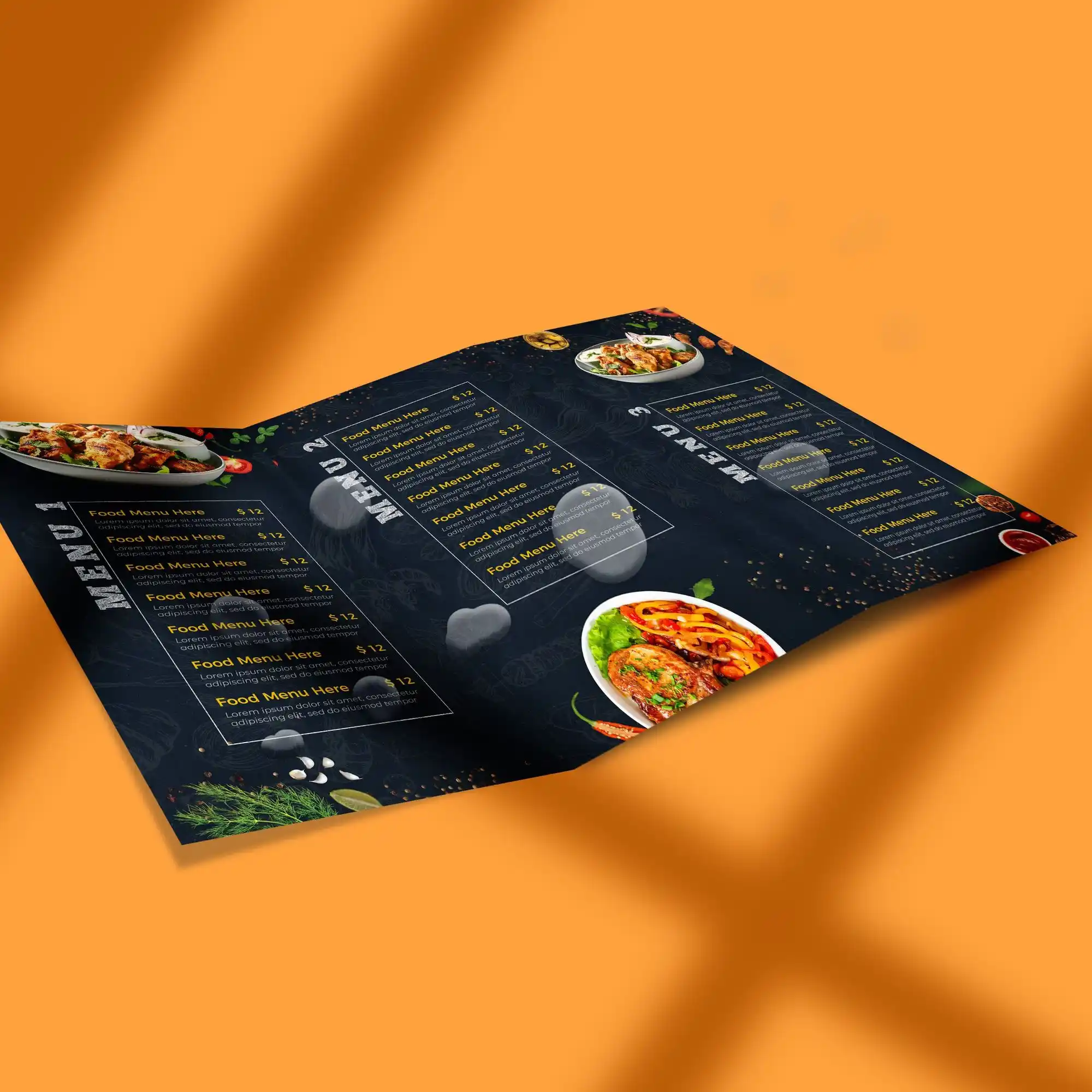 Custom Printed Durable Synthetic Menus on High Quality Materials 1 Custom Printed Durable Synthetic Menus on High Quality Materials 1
