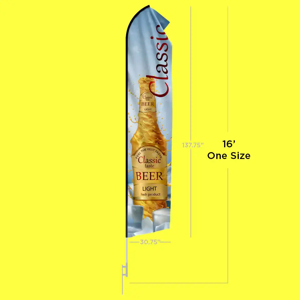 Custom Printed Economy Feather Flags on High Quality Materials 2 Custom Printed Economy Feather Flags on High Quality Materials 2