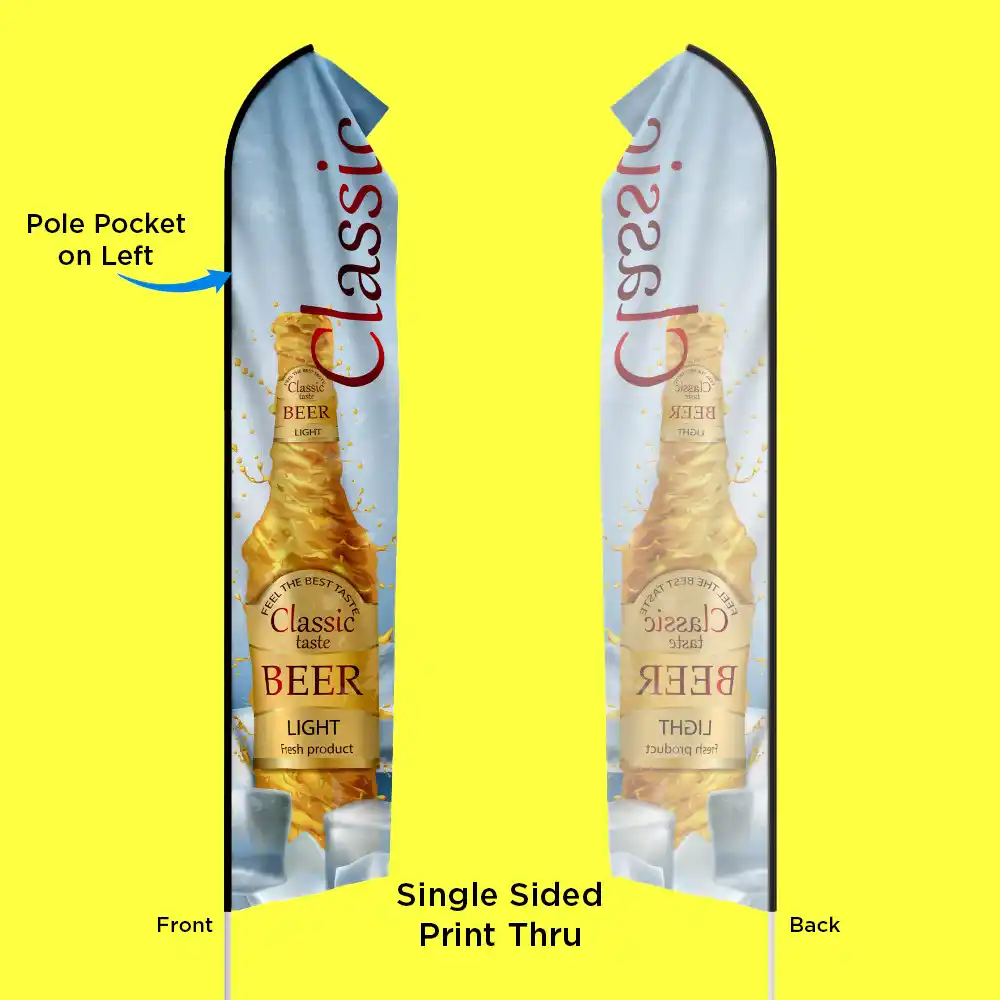 Custom Printed Economy Feather Flags on High Quality Materials 3 Custom Printed Economy Feather Flags on High Quality Materials 3