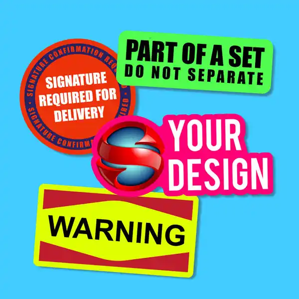 Custom Printed Fluorescent Stickers on High Quality Materials 1 Custom Printed Fluorescent Stickers on High Quality Materials 1