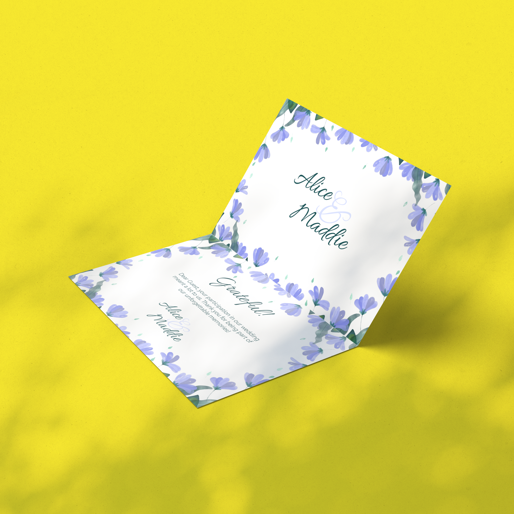 Custom Printed Folded Announcement Cards on High Quality Materials 1 Custom Printed Folded Announcement Cards on High Quality Materials 1