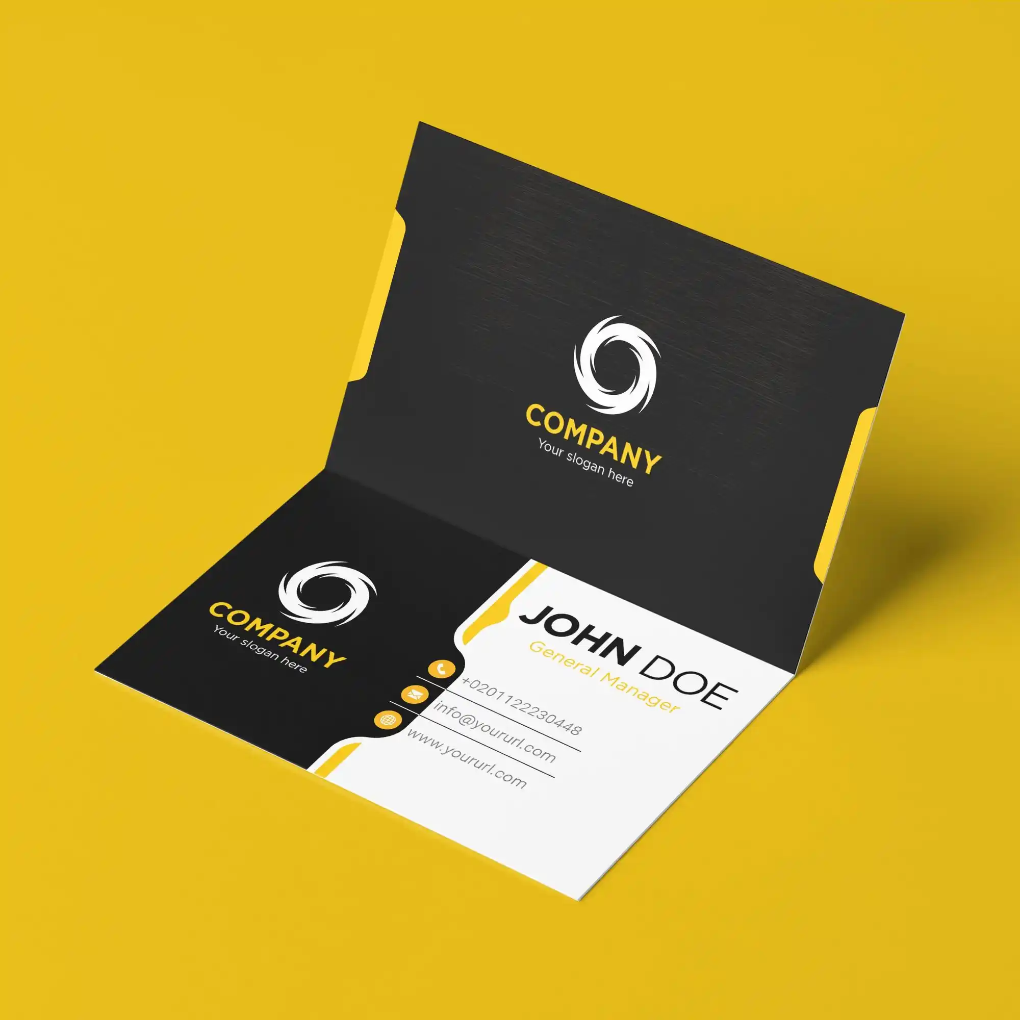 Custom Printed Folded Business Cards on High Quality Materials 1 Custom Printed Folded Business Cards on High Quality Materials 1