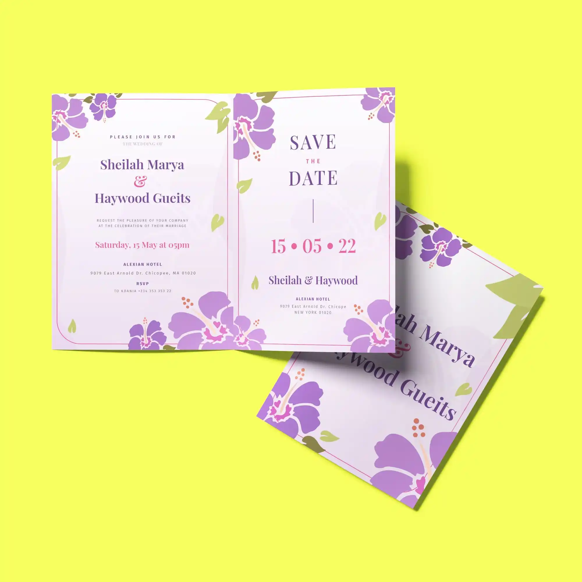 Custom Printed Folded Invitations on High Quality Materials 2 Custom Printed Folded Invitations on High Quality Materials 2