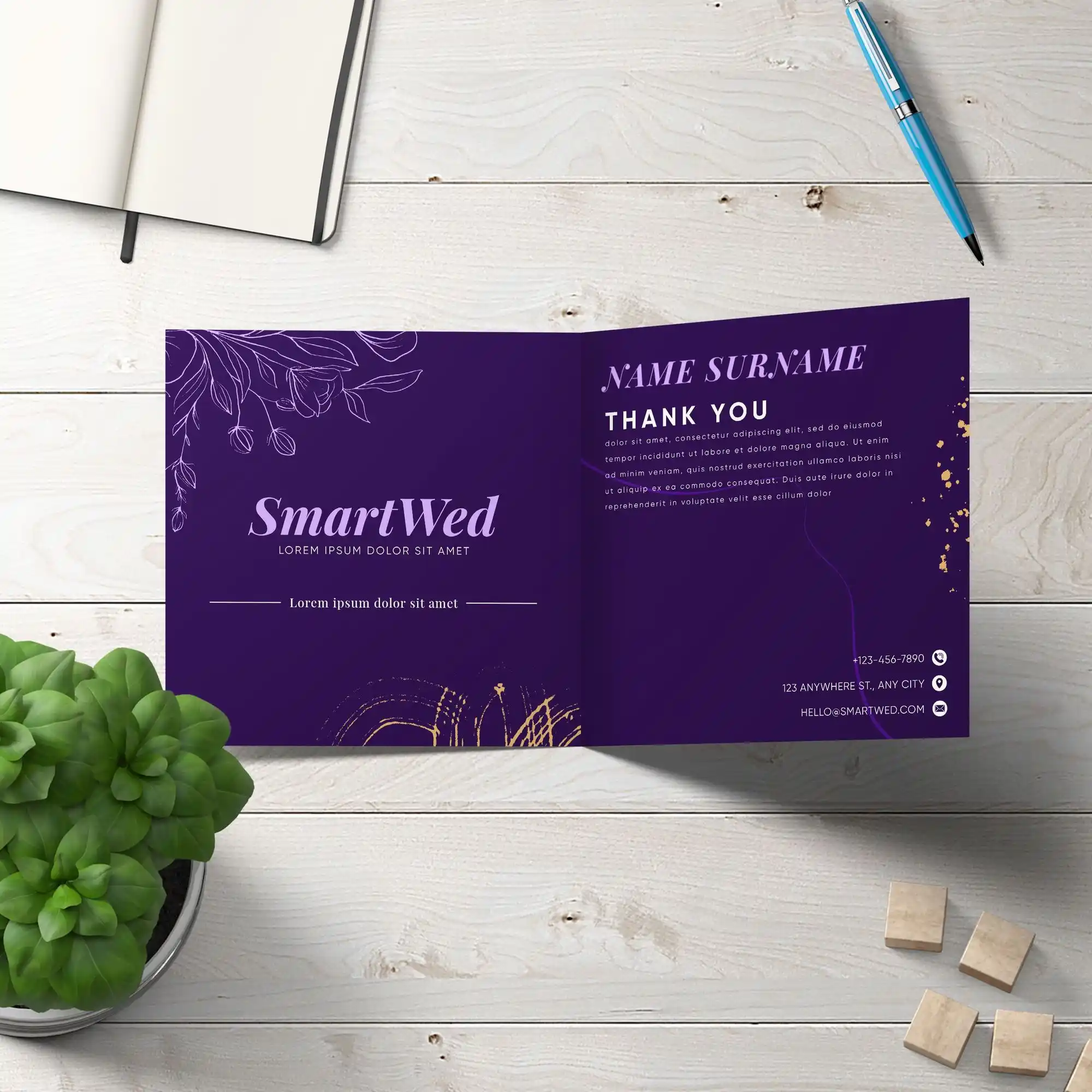 Custom Printed Folded Notecards on High Quality Materials 2 Custom Printed Folded Notecards on High Quality Materials 2