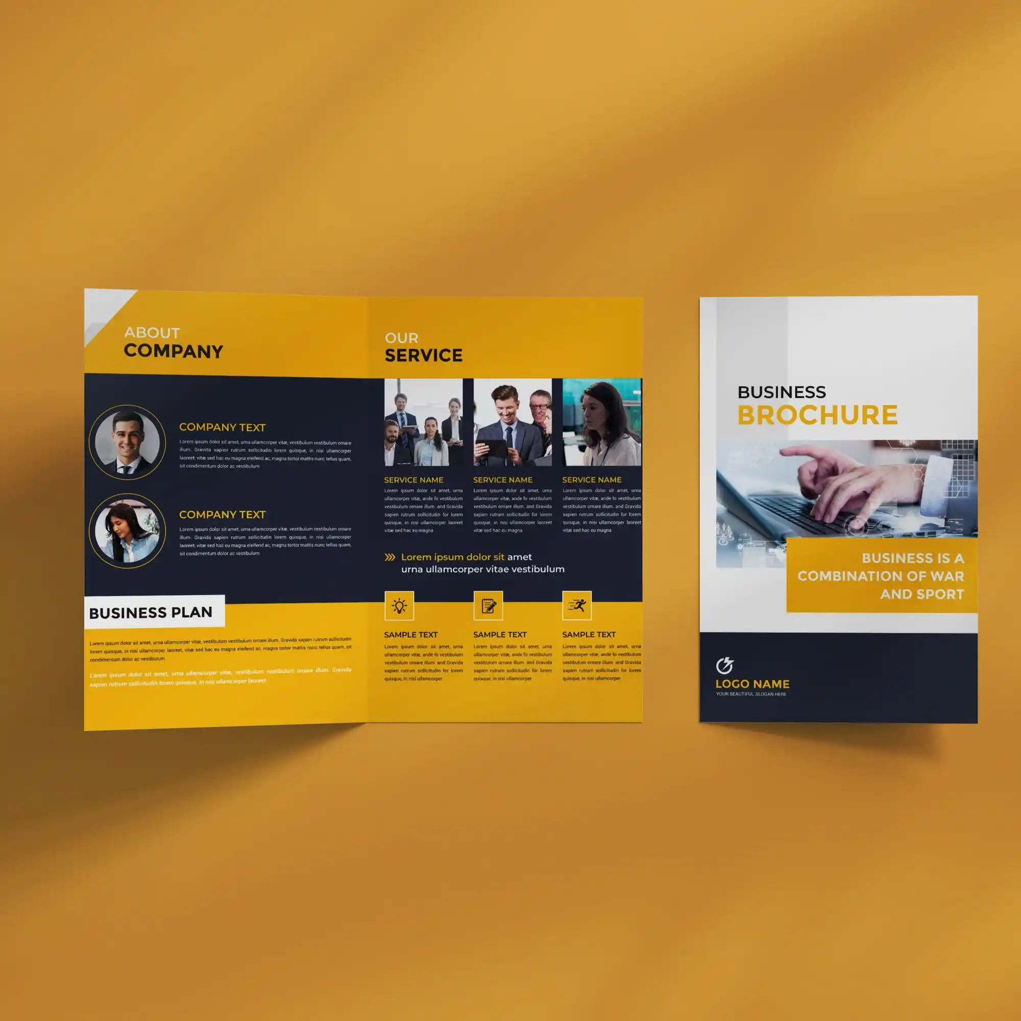 Custom Printed Half-Fold Brochures on High Quality Materials 2 Custom Printed Half-Fold Brochures on High Quality Materials 2