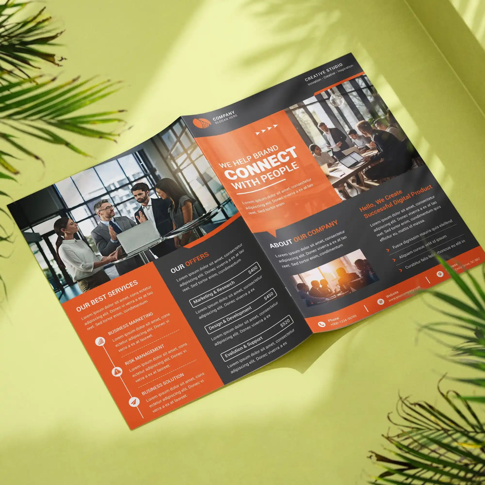 Custom Printed Half-Fold Brochures on High Quality Materials 3 Custom Printed Half-Fold Brochures on High Quality Materials 3