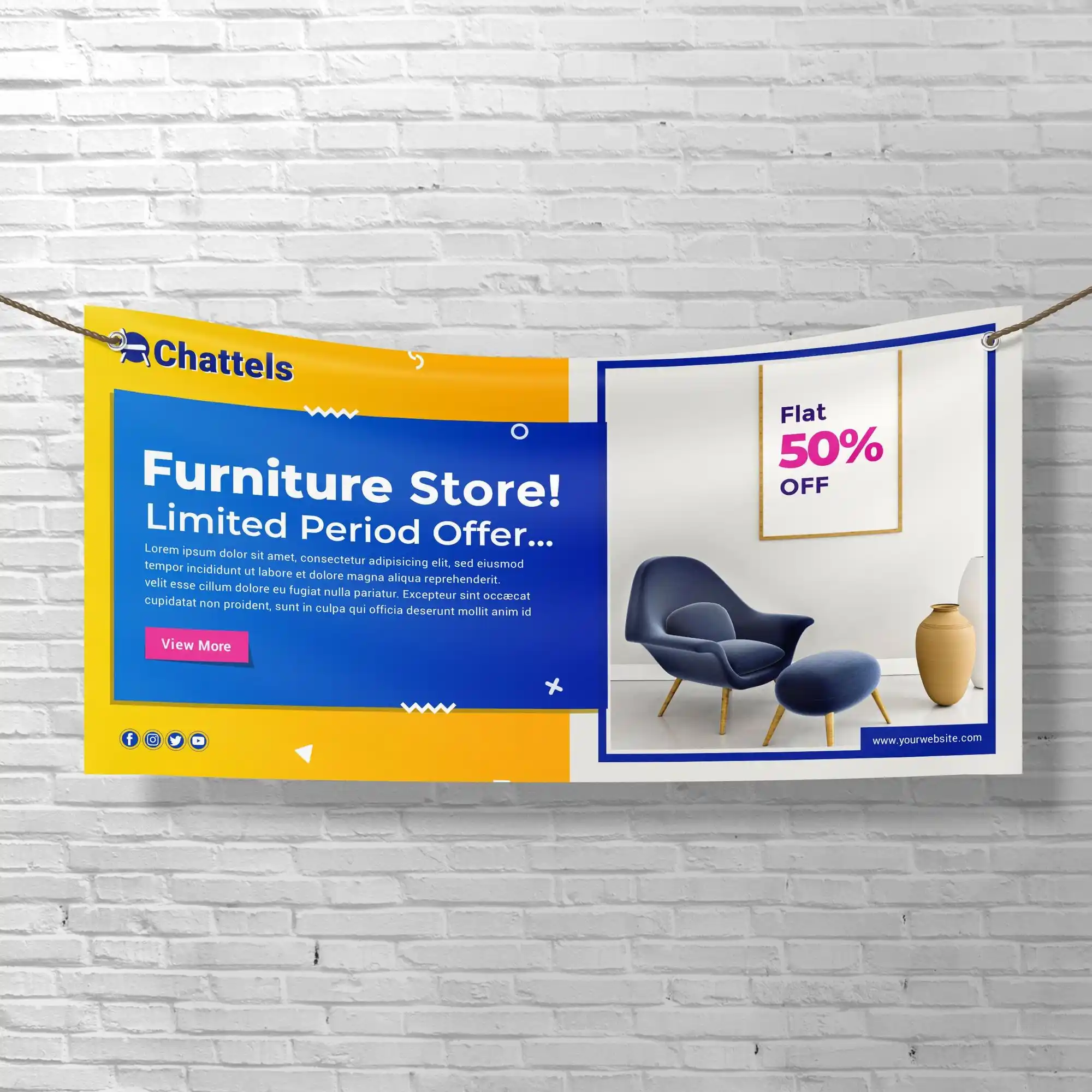 Custom Printed Indoor Banners on High Quality Materials 3 Custom Printed Indoor Banners on High Quality Materials 3