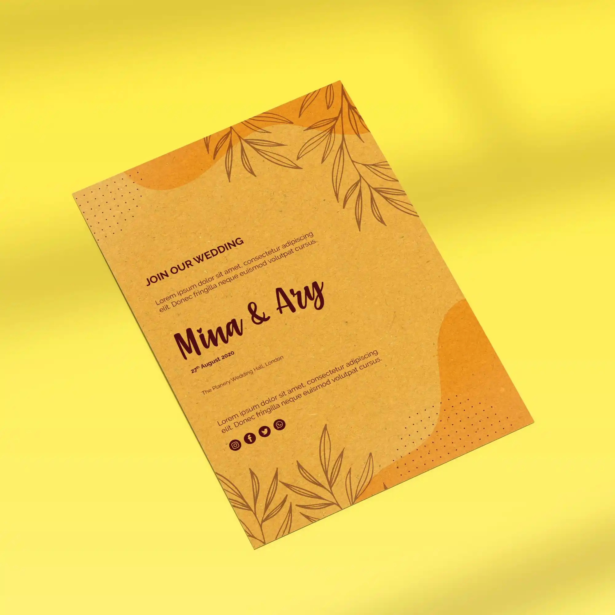 Custom Printed Kraft Announcement Cards on High Quality Materials 3 Custom Printed Kraft Announcement Cards on High Quality Materials 3