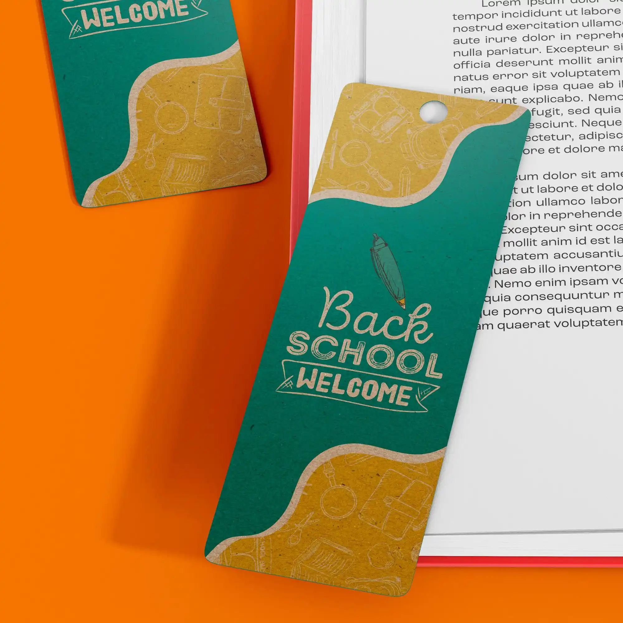 Custom Printed Kraft Bookmarks on High Quality Materials 1 Custom Printed Kraft Bookmarks on High Quality Materials 1