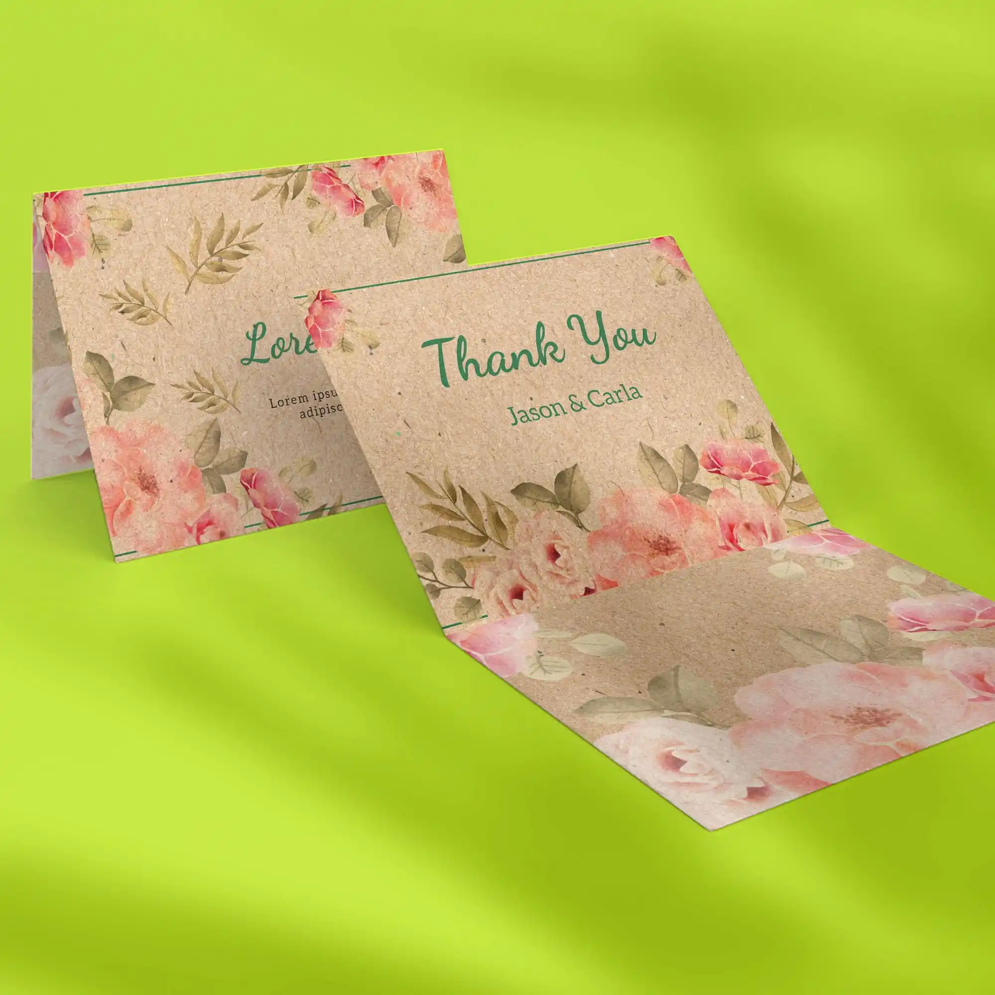 Custom Printed Kraft Greeting Cards on High Quality Materials 1 Custom Printed Kraft Greeting Cards on High Quality Materials 1