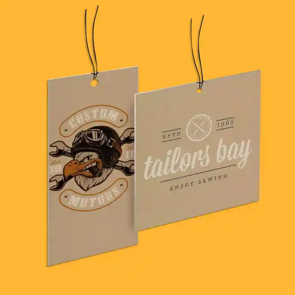 Custom Printed Kraft Hang Tags on High Quality Materials 1 Custom Printed Kraft Hang Tags on High Quality Materials 1