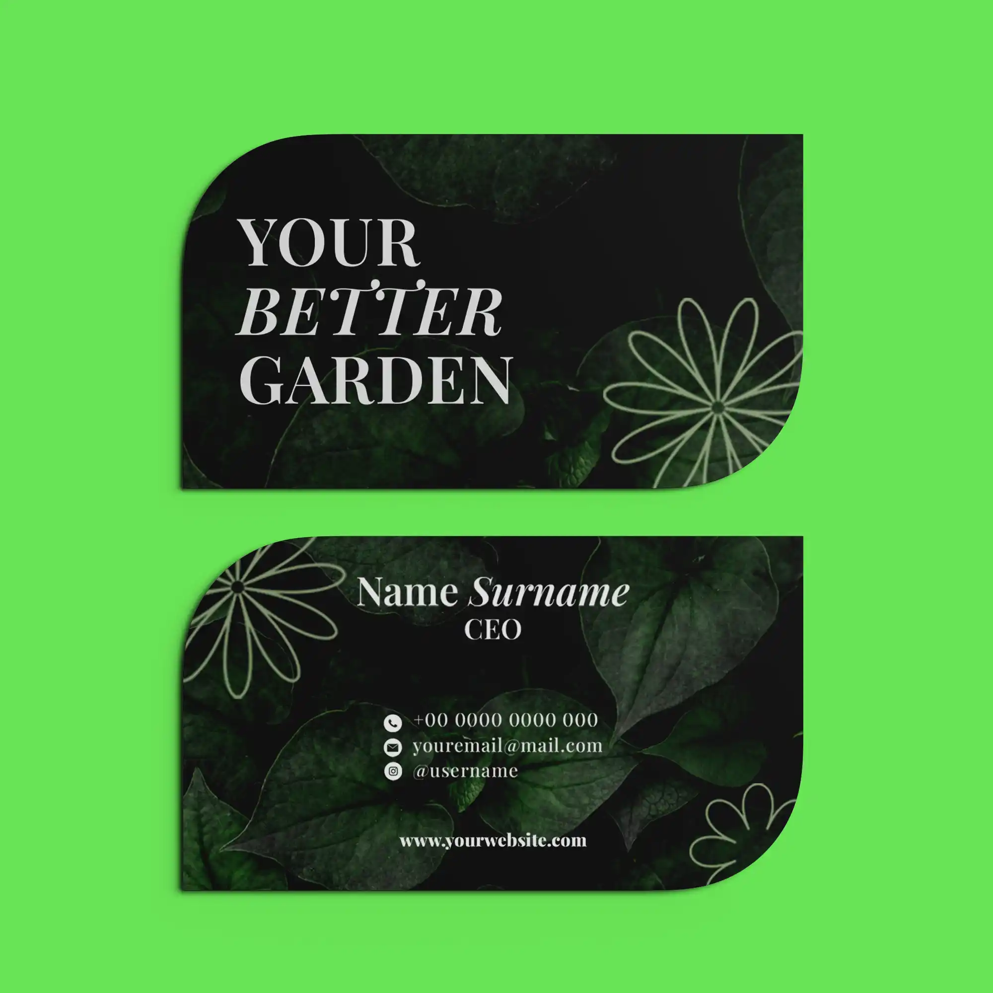 Custom Printed Leaf Business Cards on High Quality Materials 3 Custom Printed Leaf Business Cards on High Quality Materials 3