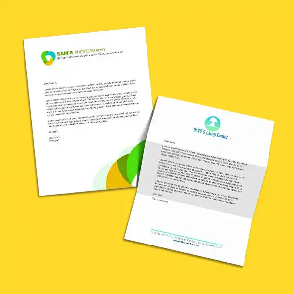 Custom Printed Linen Letterhead on High Quality Materials 2 Custom Printed Linen Letterhead on High Quality Materials 2