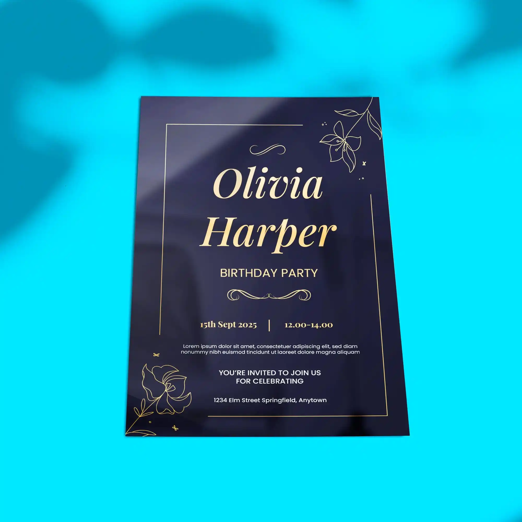 Custom Printed Metallic Print Announcement Cards on High Quality Materials 1 Custom Printed Metallic Print Announcement Cards on High Quality Materials 1