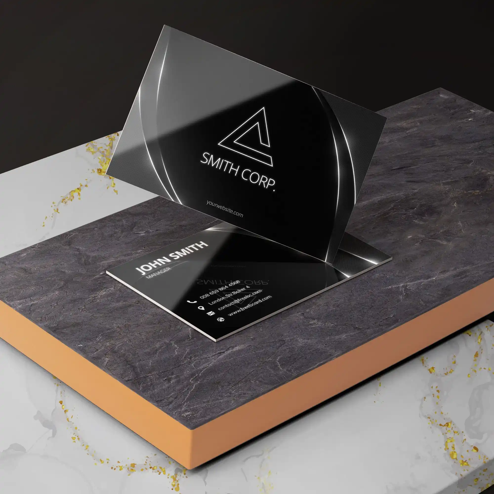 Custom Printed Metallic Print Business Cards on High Quality Materials 4 Custom Printed Metallic Print Business Cards on High Quality Materials 4