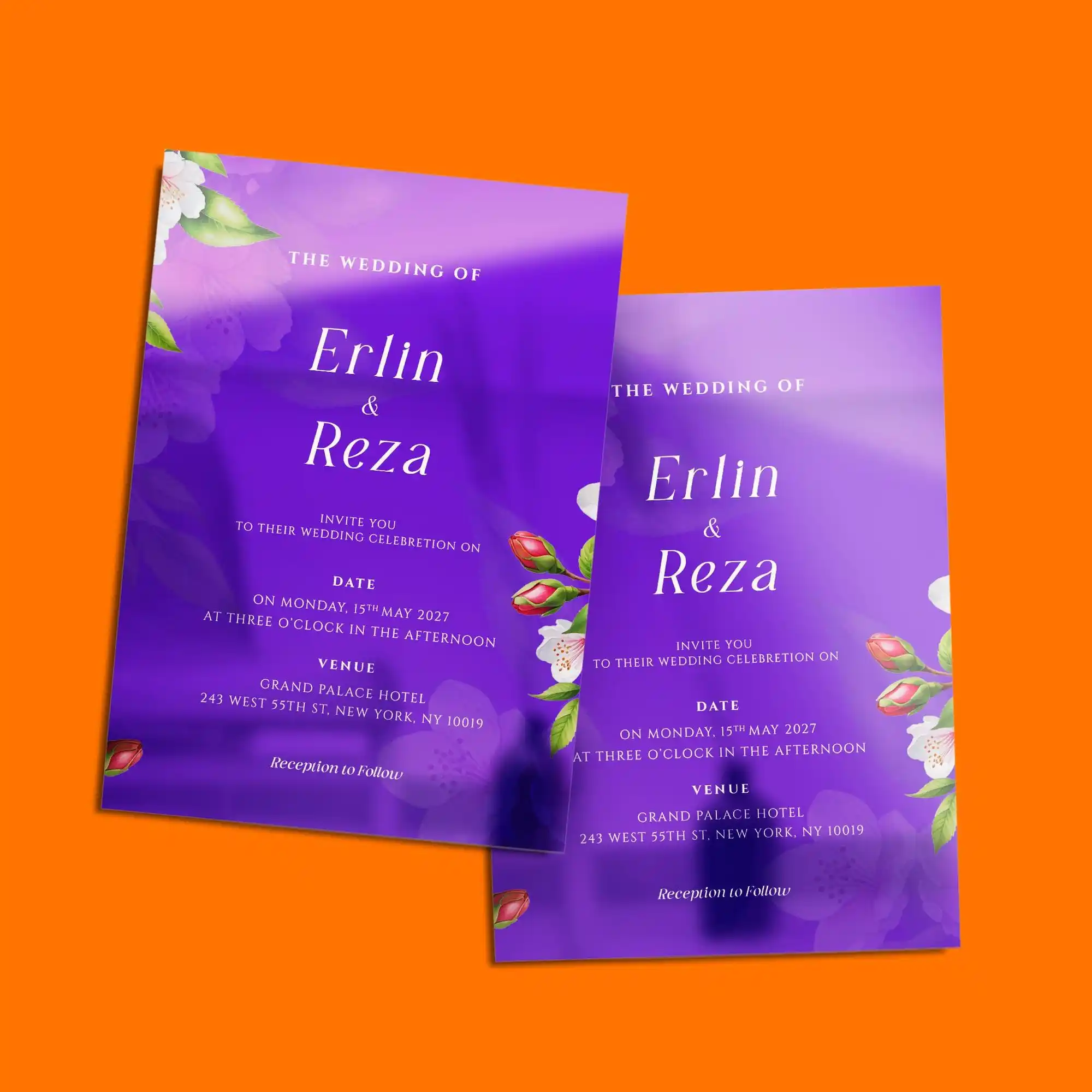 Custom Printed Metallic Print Invitations on High Quality Materials 4 Custom Printed Metallic Print Invitations on High Quality Materials 4