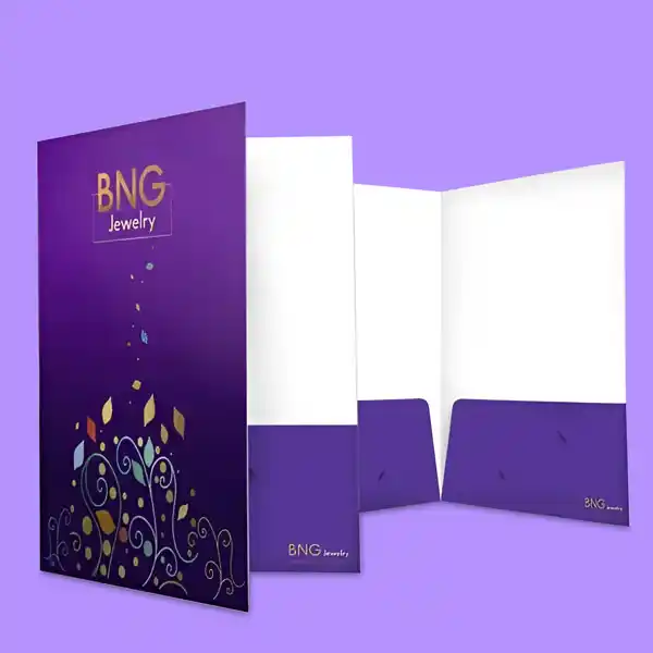 Custom Printed Metallic Print Presentation Folders on High Quality Materials 1 Custom Printed Metallic Print Presentation Folders on High Quality Materials 1