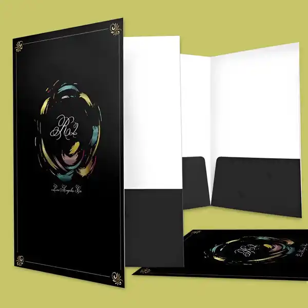 Custom Printed Metallic Print Presentation Folders on High Quality Materials 3 Custom Printed Metallic Print Presentation Folders on High Quality Materials 3